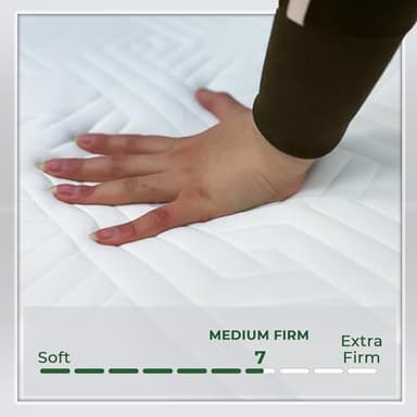 7 Inch Twin Mattress Gel Infused Cool Sleep & Pressure Relief, Medium Firm Mattress CertiPUR-US Certified, Bed in a Box High Density Supportive Reversible Removable Zippered Cover for All Bed Types - Image 6