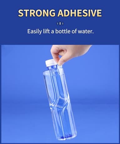 PHIXBEAR Large Mounting Putty No Residue, Double Sided Tape Glue Adhesive Dots Clear Museum Sticky Tack, Picture Hanging Strips Fixed Posters Decor Art Craft Party, 0.39 x 0.78 in (252 Pcs) - Image 6