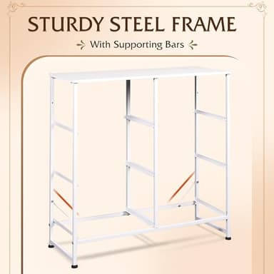 WLIVE White Dresser for Bedroom, 6 Drawer Double Dresser, Fabric Storage Tower with Fabric Bins, Chest of Drawers for Closet, Living Room, Hallway - Image 7