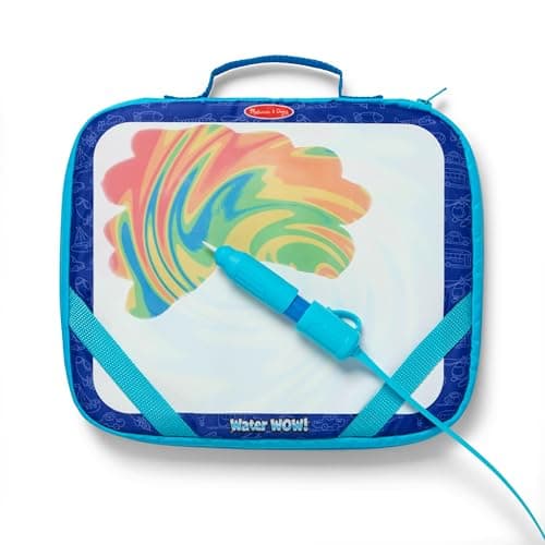 Melissa & Doug Water Wow! Take-Along Reusable Color-Reveal Drawing Set Mess-Free Multi-Activity Pad with Water PenTravel Toy for Toddlers & Kids Ages 3+ - Image 1