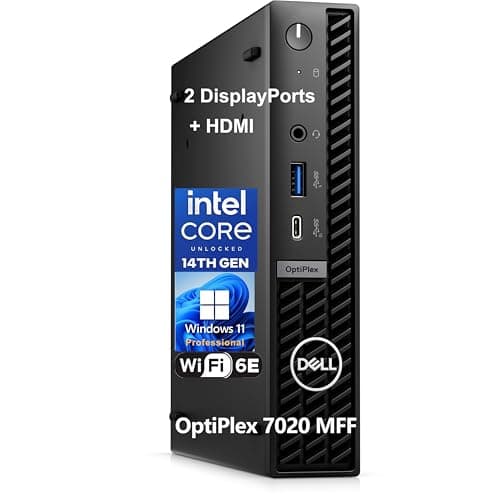 Dell OptiPlex 7020 MFF Mini Desktop, 7000 Micro Business Computer, 14th Gen Intel 14-Core i5-14500T (Beat i7-13700T), 16GB DDR5 RAM, 512GB PCIe SSD, WiFi 6E, 2 DisplayPorts + HDMI, Windows 11 Pro - Image 1