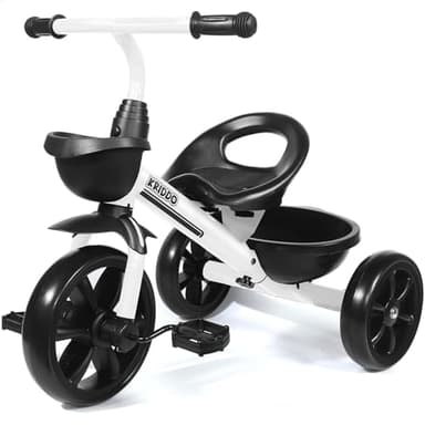 KRIDDO Kids Tricycles for 2-4 Year Olds, Toddler Trike Gift for 24 Months to 4 Years, White - Image 1