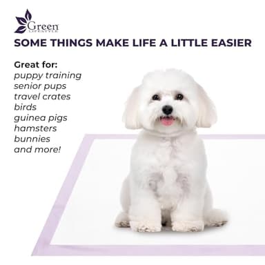 GREEN LIFESTYLE Pee Pads - Super Absorbent & Leak-Proof Pee Pads for Dogs - Puppy Pads - Waterproof Dog Pads, Lavender Scented Dog Training Pads for Cats, Rabbits (Pack of 80 - 22x22) - Image 3
