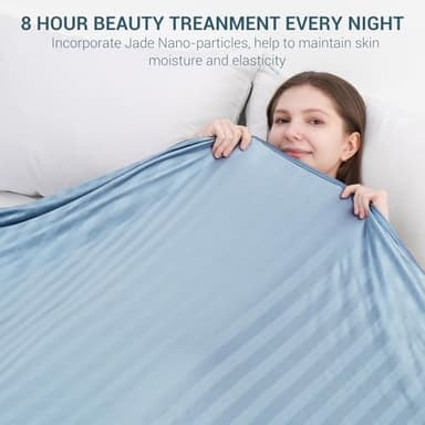 Elegear Revolutionary Cooling Blanket King, Absorbs Heat to Keep Body Cool for Night Sweats, Double Sided Arc-Chill3.0 Cooling Fiber Q-Max>0.5, Lightweight Summer Cold Blankets for Sleeping 90“ x 108” - Image 5