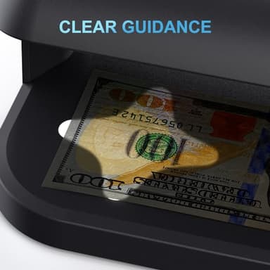 Aneken AL-17 Counterfeit Bill Detector with UV LED Light, Advanced UV Counterfeit Money Detector with Card & ID Detection, Suitable for All Currencies in The World - Image 5