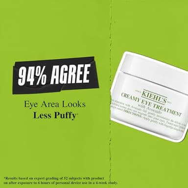 Kiehl's Avocado Eye Treatment, Nourishing and Hydrating Eye Cream, Avocado Oil and Caffeine to Energize and Invigorate Skin, Tired Eyes, 99% Naturally Derived Formula - 0.5 fl oz - Image 4