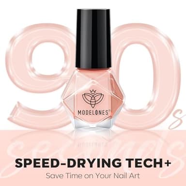 modelones Jelly Nail Polish of 6 Colors Sheer Nude Mini Nail Polish Set Natural Jelly Red Pink Brown Colors Quick Dry Fingernail Polish for DIY Fall Winter Nail Art Salon Home Gift for Women Girl - Image 6