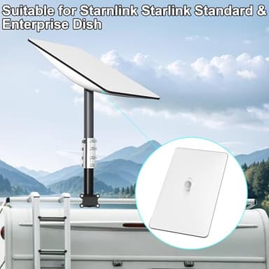 Starlink Gen 2 RV Ladder Mount, Starlink Pole Mounting Kit for Starlink Internet Kit Satellite, Compatible with Starlink Standard Actuated and High Performance Dishes - Image 3