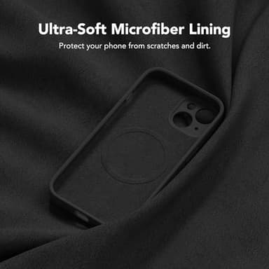 SuydanBox Magnetic for iPhone 13 Case, Compatible with MagSafe, [Full Camera Protection][Screen Protector] Silicone Shockproof Protective Phone Case for iPhone 13 6.1", Black - Image 7