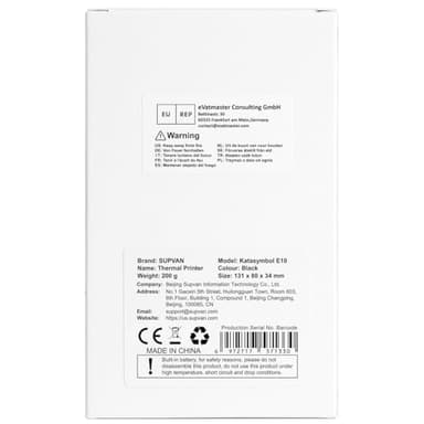 SUPVAN E10 Bluetooth Label Maker Machine with Tape, Continuous Waterproof Label, Versatile App with 35 Fonts and 1k+ Icons, Inkless Labeler for Home, Kitchen, School, Office Organization, Black - Image 11