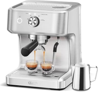 Gevi 58mm Commercial Grade Espresso Machine with PID Temp Control, Adjustable Shot/Temp, Powerful Steam Wand & Barista Kit - Ideal for Home & Café (EzBru 1000) - Image 1