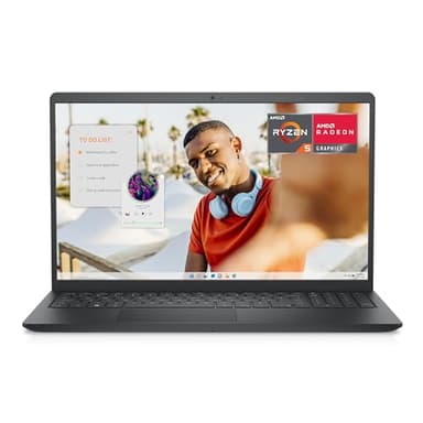 Dell Inspiron 15 3535 Laptop - 15.6-inch FHD (1920 x 1080) Display, AMD Ryzen 5 7520U Processor, 8GB DDR4 RAM, 512GB SSD, AMD Radeon Graphics, Windows 11 Home, 6-Months Migrate - Carbon Black - Image 1