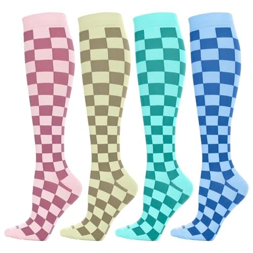 LEVSOX Compression Socks for Women and Men 20-30mmHg Knee High Graduated Sock for Nurses, Travel, Pregnancy - Image 1