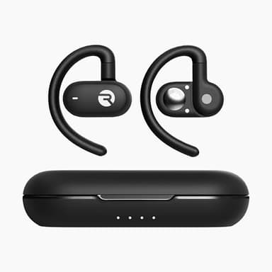 Raycon Open Earbuds – True Wireless Open Ear Bluetooth Headphones, Hook Design, IPX5 Water Resistant, 40 Hours of Battery Life (Black) - Image 2