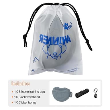 AWINNER Dog Treat Pouch - Premium Silicone - Upgrade 4 Strong Magnets Enhanced Magnetic Closure, Adjustable Waist Belt - Ideal for Puppy Training and Outdoor Walks (Grey) - Image 7