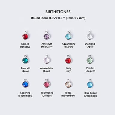 Custom Birthstone Necklace for Women, Family Jewelry Gift for Moms, Kids, and Grandmas -BSN-MC - Image 9