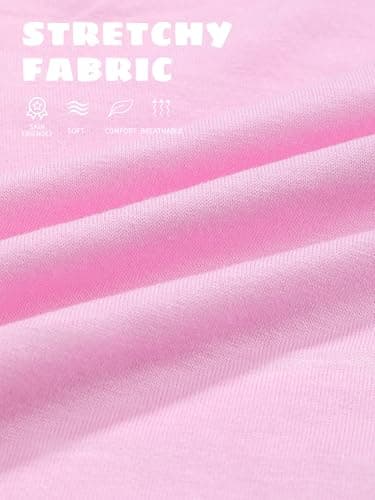 FEOEOR 6 Pack Girls Bike Shorts Cartwheel Toddler Biker Under Dress Dance Multi-Color Kids Shorts Girls Clothes Mixed Color A 6-7Y - Image 2