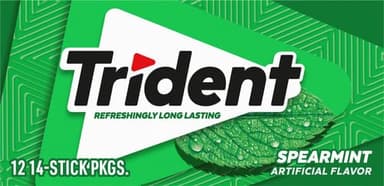 Trident Spearmint Sugar-Free Chewing Gum, 12 Packs of 14 Pieces (168 Total Pieces) - Image 5