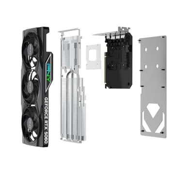 PNY NVIDIA GeForce RTX™ 5060 Epic-X™ ARGB OC Triple Fan, Graphics Card (8GB GDDR7, 128-bit, SFF-Ready, PCIe® 5.0, HDMI®/DP 2.1, 2-Slot, NVIDIA Blackwell Architecture, DLSS 4) - Image 12