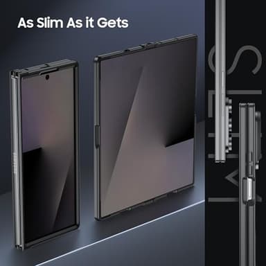 MAKAVO Magnetic for Samsung Galaxy Z Fold 7 Case [Compatible with MagSafe] Slim Translucent Matte Hard Back Cover & Soft Bumper, Fold7 Silicone Shockproof Phone Case, Black - Image 5