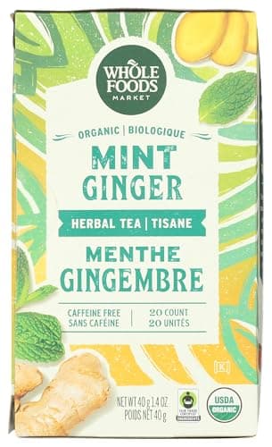 Whole Foods Market, Organic Mint Ginger Herbal Tea, 20 Count - Image 2