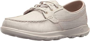 Skechers Women's Go Walk Lite - Isla Boat Shoe, Taupe, 11 M US - Image 1