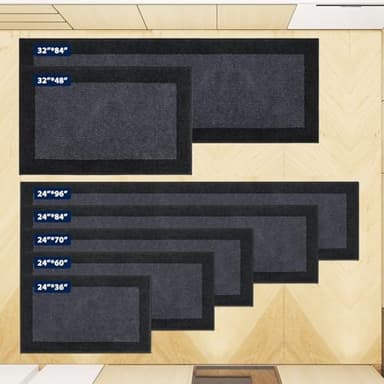 Machine Washable (24" x 36"+ 24" x 60"') Kitchen Rugs Set of 2, Non Slip Kitchen Mats for Floor, Absorbent Entrance Runner Rugs for Bedroom, Hallway, Bathroom, Door (Roll Packing - Image 5