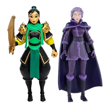 McFarlane Toys - Disney Mirrorverse Mulan 5in Belle (Fractured) 5in and Ariel 7in Action Figure 3pk, Gold Label, Amazon Exclusive - Image 3