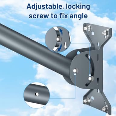 Starlink Roof Wall Mount Gen 3, Starlink Standard Mounting Kit, Mounting Bracket with Gen 3 Pipe/Pole Adapter for Starlink Internet Kit Satellite - Image 5