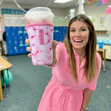 Sok It JavaSok Iced Coffee & Cold Soda Insulated Neoprene Cup Sleeve (Pumpkin Spice, Medium: 22-28oz) - Image 4