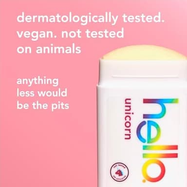 hello Unicorn Aluminum Free Deodorant for Women, Girls, Safe for Kids, Dermatologically tested, Natural Fragrance, 2 Pack - Image 7