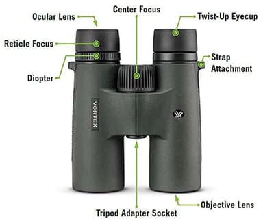 Vortex Optics Triumph HD 10x42 Binoculars - HD Optical System, Fully Multi-Coated Lenses, Rubber Armor, Tripod Adaptable, Waterproof, Fogproof, Shockproof - Unlimited, Unconditional Warranty - Image 5