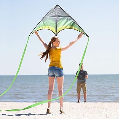 Mint's Colorful Life Delta Kite for Kids & Adults, Extremely Easy to Fly Kite, Best Kites for Beginner - Image 8