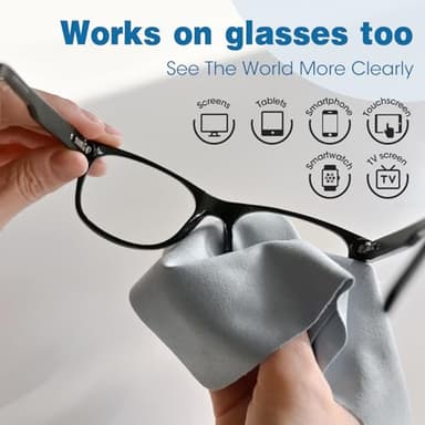 Screen Cleaner Spray 14oz (7oz x 2 Pack) - TV Screen Cleaner Spray and 2 Microfiber Cloths, Computer Screen Cleaner & Car Screen Cleaner for TV, Monitor, Laptop, MacBook, iPad and Electronic Devices - Image 6