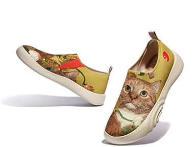 UIN x FatCatArt Collaboration Slip Ons Casual Loafers Lightweight Comfortable Sneakers Art Travel Shoes - Image 5