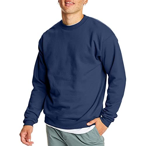 Hanes Men's EcoSmart Sweatshirt, Navy, 4XL - Image 1