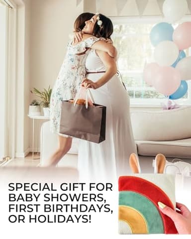 Cute Soft Baby Book with Mirror, Activities, Touch and Feel & Crinkle Pages - Interactive Sensory Cloth Toy for Babies 0-6, 6-12 & 12-18 Months - Adorable Animal Themes for Early Development - Image 9