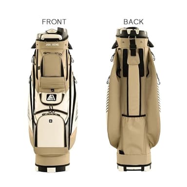 ASK ECHO 2024 T-Lock Golf Cart Bag with 14 Way Organizer Divider Top, Premium Cart Bag with Handles and Rain Cover, for Men (Toasted Almond) - Image 5