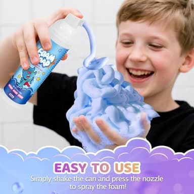 Foam Soap, 6 Packs Bath Foam for Kids, Fluffy Baths Soap Soft Bubble Bath Kids Body Wash Shape & Sculpt & Create Fun Art Gentle Cleansing Baths Paint Easy-to-Use Bubble Bathtime Art - Image 6
