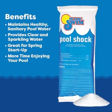 In The Swim Shock and Chlorine Bundle for Sanitizing Swimming Pools – Includes 6 x 1 Pound Bags of 68% Cal-Hypo Pool Shock and 10 Pound Bucket of 3 Inch Stabilized Chlorine Tablets - Image 4
