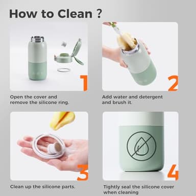 BOLOLO Portable Bottle Warmer for Travel, Super Fast Charging, Instant Breastmilk, Formula, Water, Milk Warmer with 10 Ounces Big Capacity, Baby Flask for Vehicle,car,Airplane Journey - Image 9