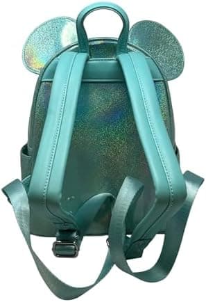 Loungefly Disney Minnie Mouse Glitter Sparkle Womens Double Strap Shoulder Bag Purse - Image 6