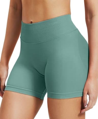 VOYJOY Women Workout Impact Shorts 2.5"/ 3.6"/ 4.5"/ 6" Scrunch Butt Lifting Gym Seamless Booty Biker Shorts - Image 3