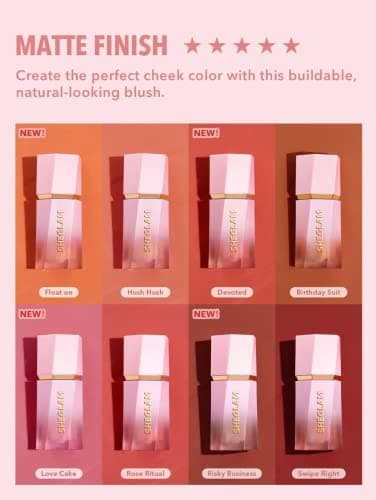 SHEGLAM Liquid Blush Makeup for Cheeks Matte Finish - Birthday Suit - Image 4