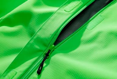 Women's Waterproof Raincoat Lightweight Rain Jacket Detachable Hood Travel Outdoor Fluorescent Green M - Image 4