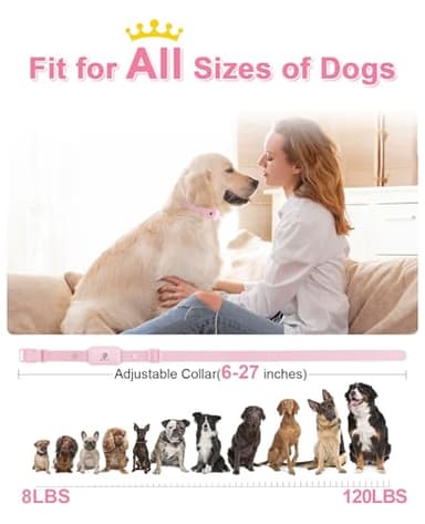 Bousnic Shock Collar for Dogs - Waterproof Rechargeable Dog Electric Training Collar with Remote for Small Medium Large Dogs with Beep, Vibration, Safe Shock Modes (8-120 Lbs) - Image 5