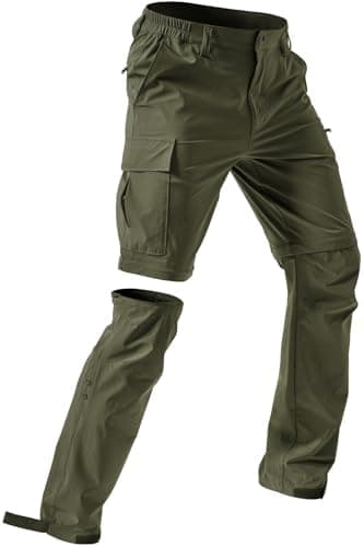 Moosehill Men's-Hiking-Pants Convertible Quick-Dry Water-Resistant Lightweight Zip-Off Outdoor with 5 Deep Pockets - Image 2