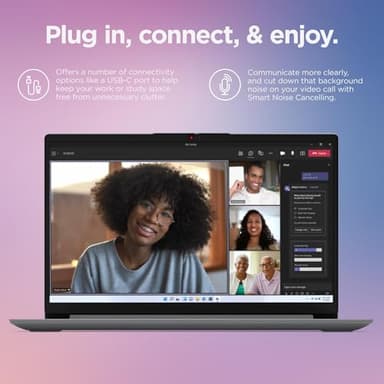 Lenovo IdeaPad 1 Laptop Computer for Home and Business Student, 32GB DDR4 RAM, 1TB PCIe SSD, 15.6" FHD, Intel Dual-Core Processor, WiFi 6, Bluetooth, Type-C, HDMI, Windows 11 Pro(Renewed) - Image 5