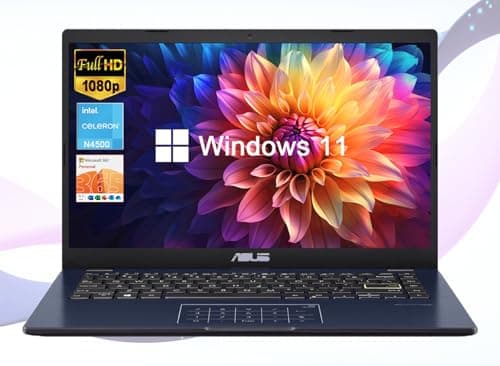 ASUS 14" Laptop for Business & Student, 14" FHD Display, Intel Celeron N4500, 4GB Memory, 64GB eMMC, NumberPad, Webcam, Wi-Fi, HDMI, Windows 11 (Renewed) - Image 1