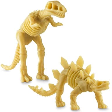 Bedwina Dinosaur Fossil Skeleton - (Pack of 24) 3.7 Inch Assorted Plastic Dino Figure Bones for Kids Science Dig Kit, Digging Sandbox Bins Play Toys, Party Favors, Birthday Decorations - Image 8